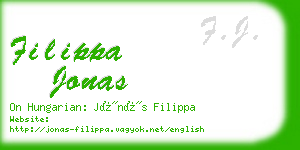 filippa jonas business card